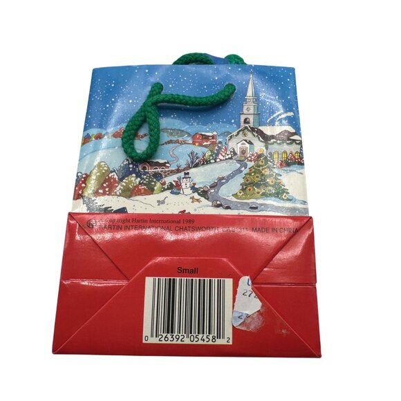 Assorted Small Christmas Gift Bags 4.5x6 Cleo & Martin Designs With Handles - Picture 4 of 9